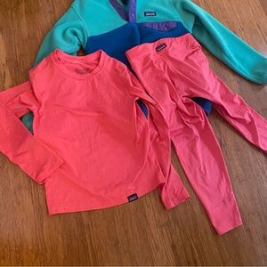 Patagonia Capilene Base Layer Coral XS 5-6